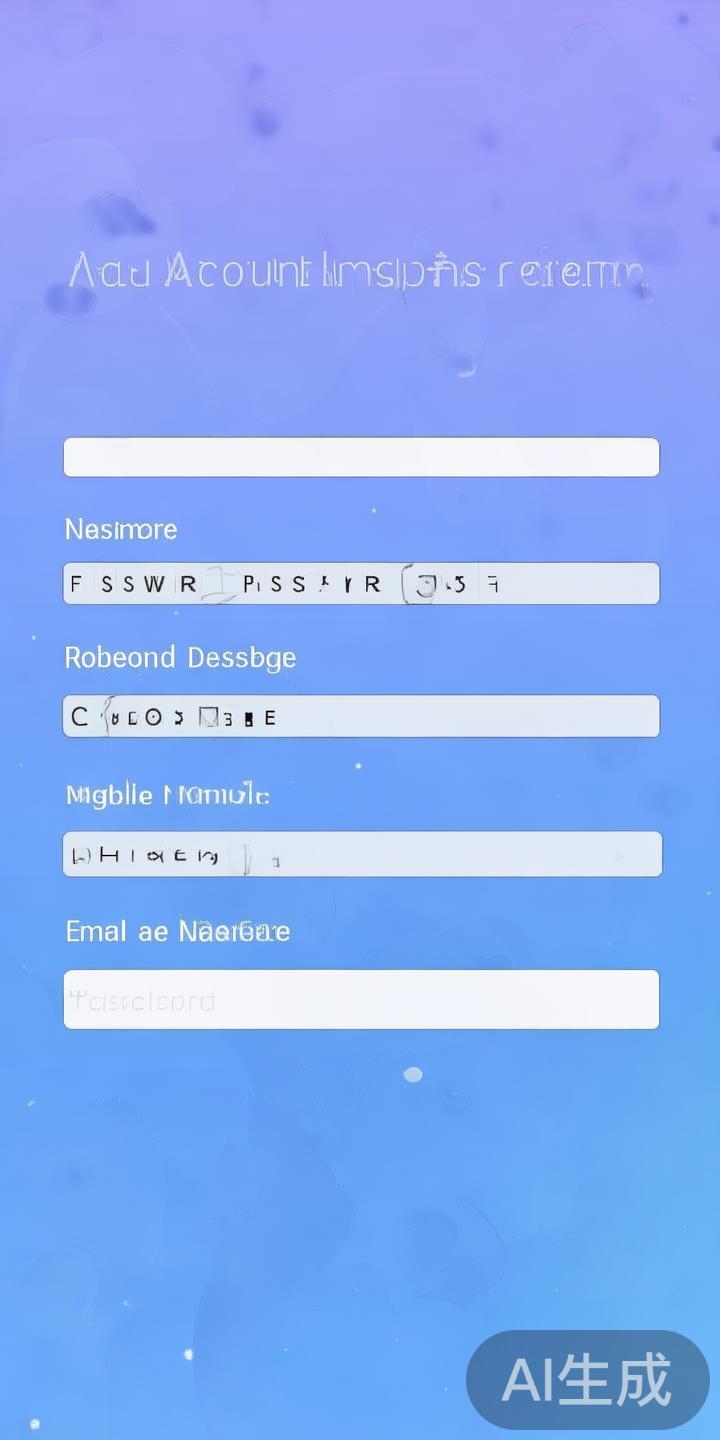填写账户信息
用户需按照提示填写基本信息，包括用